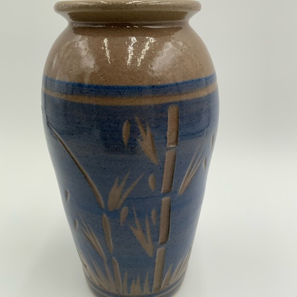 Handmade Pottery Vase Made In Seychelles East Africa Inspired By Nature 9” Tall - Picture 2 of 9
